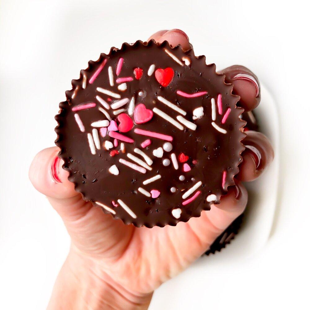 Dark Chocolate Almond Butter Cups