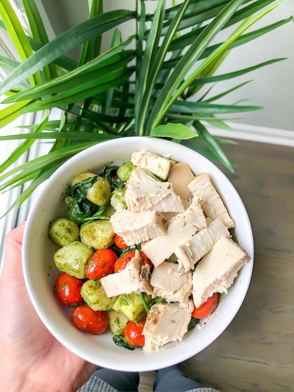 Kale Vegan Pesto Cauliflower Gnocchi